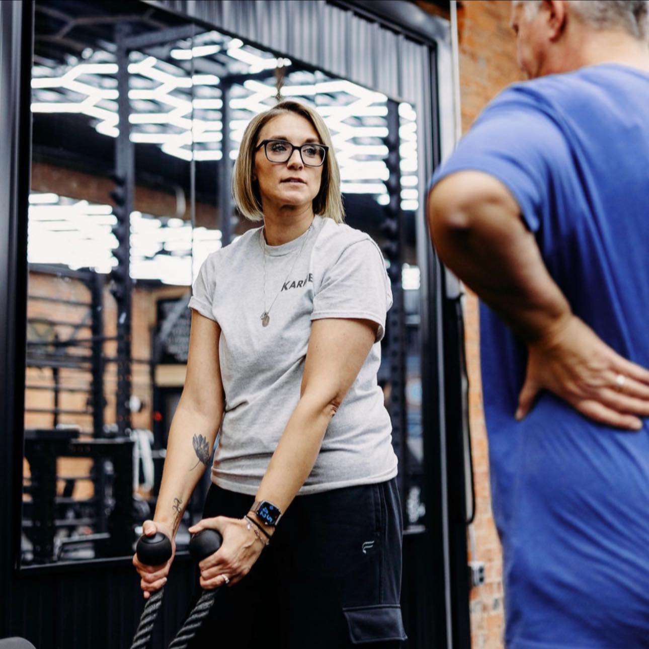 Personal training at Off The Tracks Gym